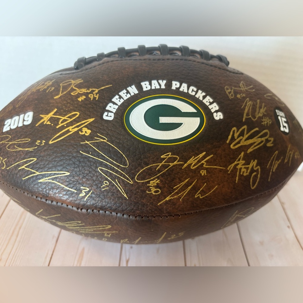 Green Bay Packers “Give Back” Team Signature Football